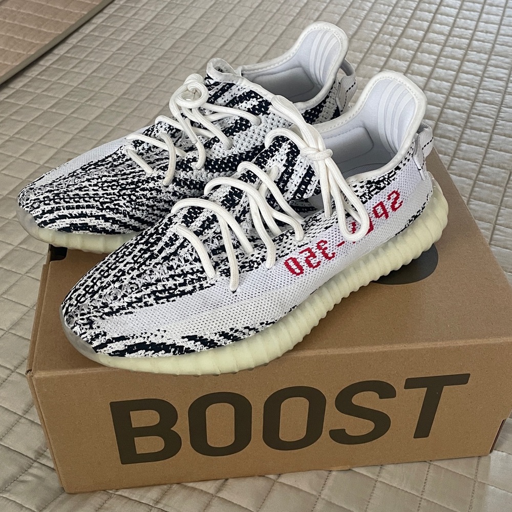 Adidas Yeezy Boost 350 V2 White Black Red